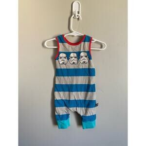 Rags Star Wars Stormtrooper Sleeveless Romper- 3-6m